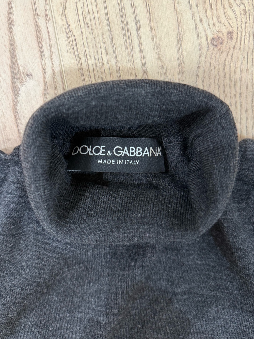 Dolce & Gabbana Dark Charcoal Turtle Neck Sweater